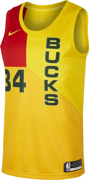 Milwaukee Basketball Jersey Number34 PNG Image