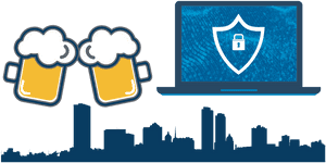 Milwaukee Cybersecurity Beer Celebration PNG image with transparent background
