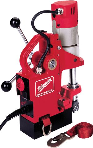 Milwaukee Heavy Duty Magnetic Drill Press PNG image with transparent background
