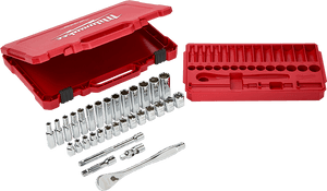 Milwaukee Socket Set Open Case PNG image with transparent background