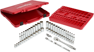 Milwaukee Socket Set Tool Collection PNG image with transparent background