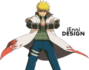 Minato Namikaze Fourth Hokage PNG Image