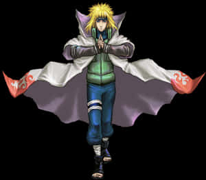 Minato Namikaze Fourth Hokage PNG image with transparent background