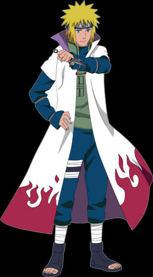 Minato Namikaze Fourth Hokage PNG image with transparent background