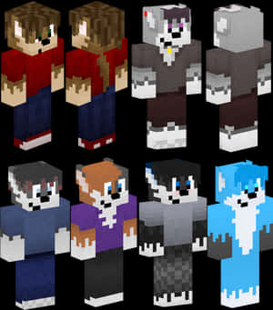 Minecraft_ Animal_ Costume_ Skins PNG image with transparent background
