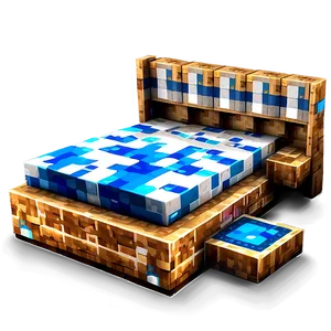 Minecraft Bed In Room Png Xcm63 PNG Image