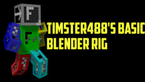 Minecraft Blender Rig Promotion PNG image with transparent background