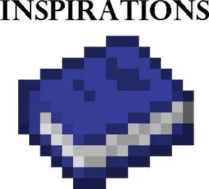 Minecraft_ Blue_ Heart_ Inspirations PNG Image