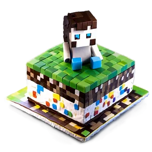 Minecraft Cake A PNG Image