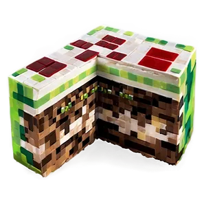 Minecraft Cake Slice Png 16 PNG Image