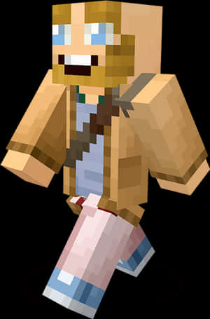 Minecraft Character Adventurer Pose PNG image with transparent background