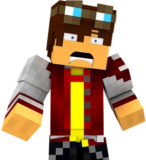 Minecraft Character Model.png PNG Image