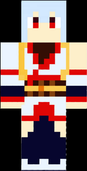 Minecraft_ Character_ Pixel_ Art_ Skin PNG image with transparent background