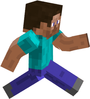 Minecraft Clipart Steve Running - Minecraft Running PNG image with transparent background