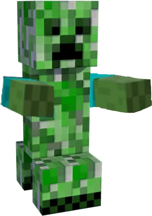 Minecraft Creeper Character PNG Image