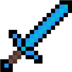 Minecraft Diamond Sword Icon PNG Image