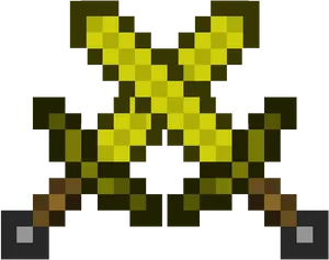 Minecraft_ Diamond_ Sword_ Pixel_ Art PNG Image