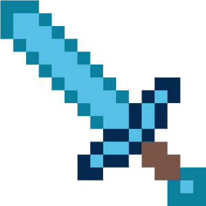 Minecraft Diamond Sword - Thinkgeek, Inc. Minecraft Foam Iron Sword PNG
