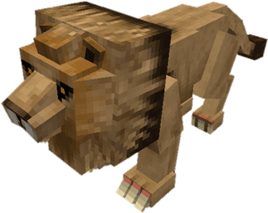 Minecraft Mo Creatures Lion, HD Png Download PNG