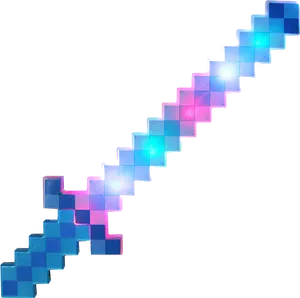 Minecraft Enchanted Sword Graphic PNG Image