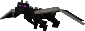 Minecraft Ender Dragon Model PNG Image