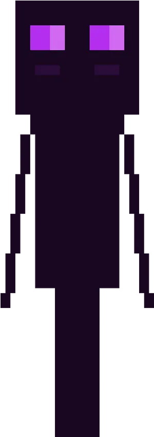 Minecraft Enderman Character PNG Image