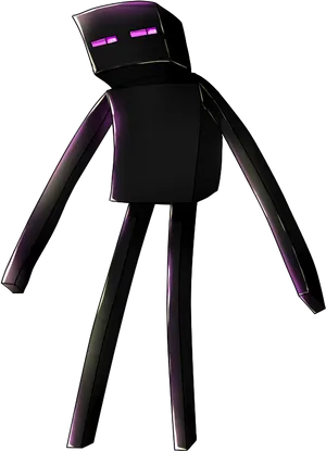 Minecraft Enderman Character PNG Image