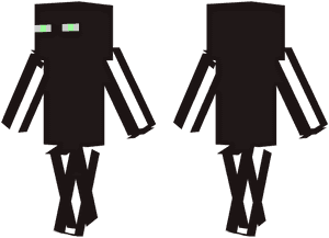 Enderman Minecraft Skin Clipart , Png Download - Minecraft Slim Enderman Skin, Transparent Png PNG