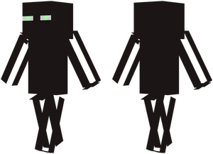 Minecraft Enderman Character PNG Image