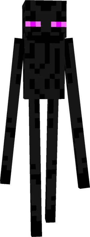 Minecraft Enderman Character PNG Image