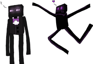 Minecraft Images Purple And Bart Hd Wallpaper And Background - Minecraft Skin Bart The Enderman, HD Png Download PNG