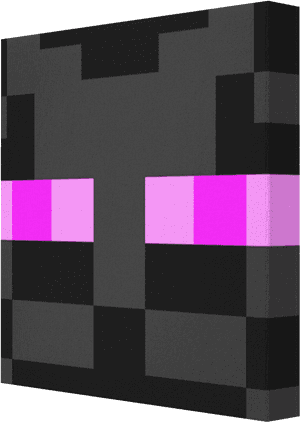 Enderman Minecraft Face Paint, HD Png Download PNG