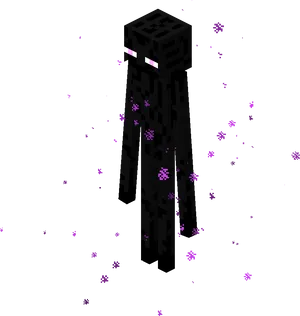 Minecraft Enderman Teleportation PNG Image