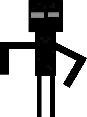 Minecraft Enderman Vector Art PNG Image