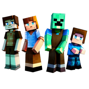 Minecraft Game Characters PNG kbk PNG image with transparent background