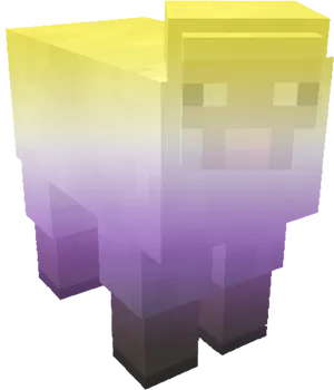 Minecraft_ Glowing_ Character_ Render PNG Image