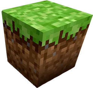 Minecraft Grass Block Graphic PNG Image