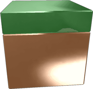 It's A Grass Block From Minecraft And It's Cool Donate - Box, HD Png Download PNG