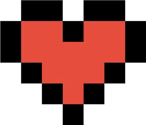 Minecraft Heart Icon PNG Image