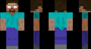 Minecraft Herobrine Character Evolution PNG