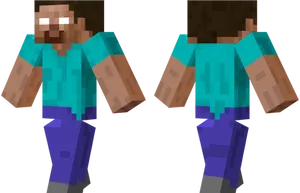 Minecraft Herobrine Mythical Character PNG Image