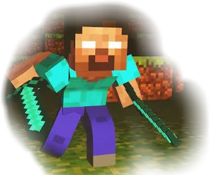 Minecraft Herobrineinthe Shadows PNG Image