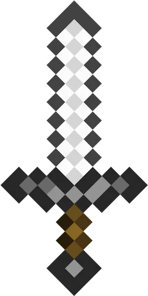 Minecraft Iron Sword Graphic PNG Image