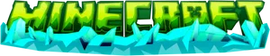 Minecraft Logowith Ice Crystals PNG Image