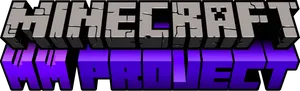 Minecraft Logowith Purple Reflection PNG Image