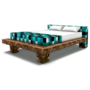 Minecraft Modern Bed Png 06122024 PNG Image