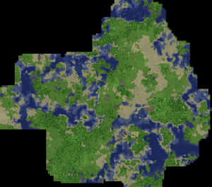 Minecraft_ Overworld_ Map_ Exploration PNG image with transparent background