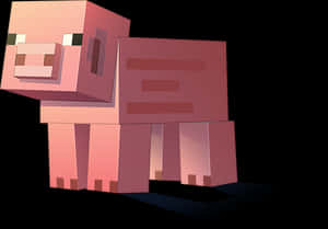 Minecraft Pig Character PNG image with transparent background