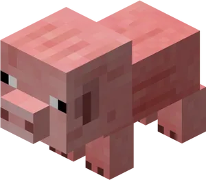 Minecraft_ Pig_ Model.png PNG Image