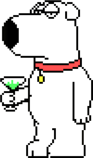 Minecraft Pixel Art Family Guy, HD Png Download PNG image with transparent background